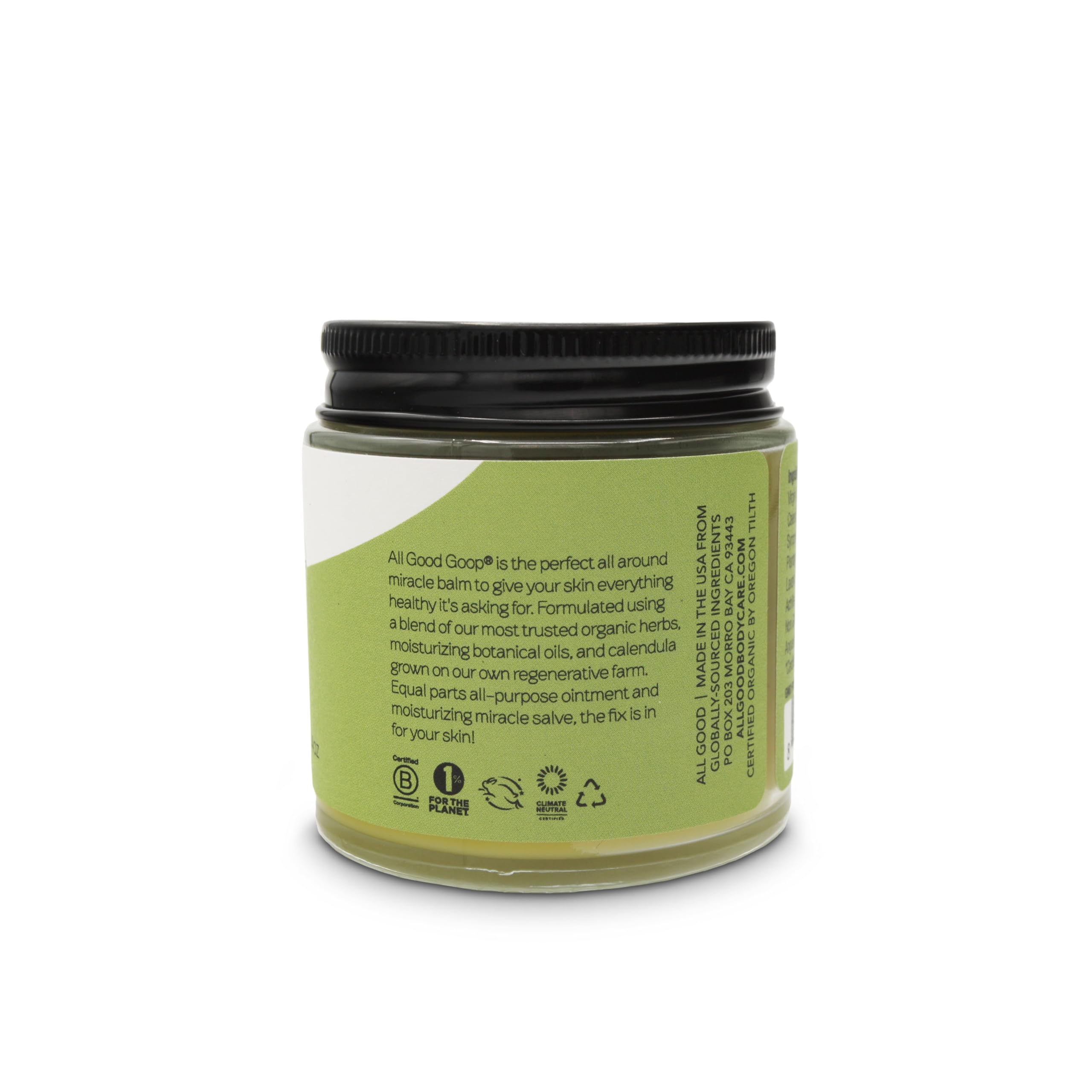 All Good Goop balm suitable for lips and dry areas while traveling.