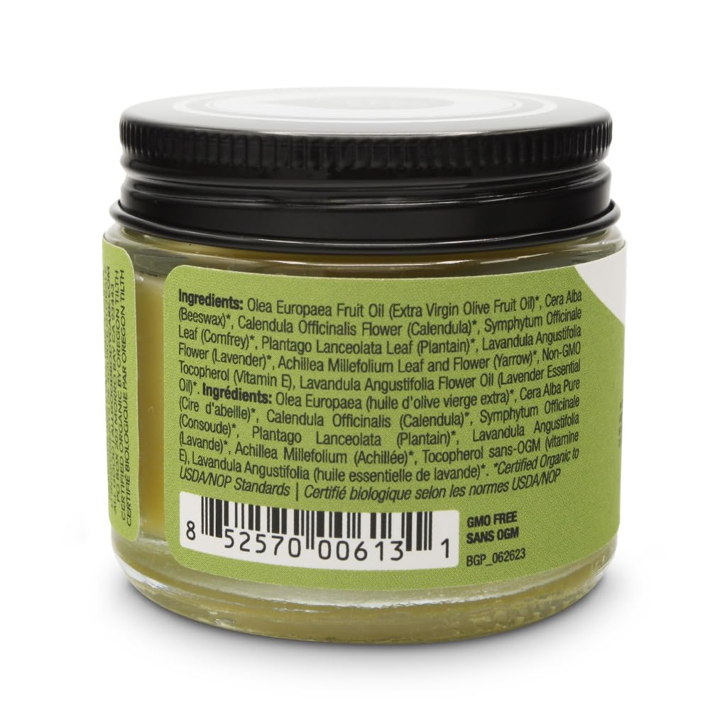 All Good Goop Recovery Balm calendula detail for calming skin nourishment.