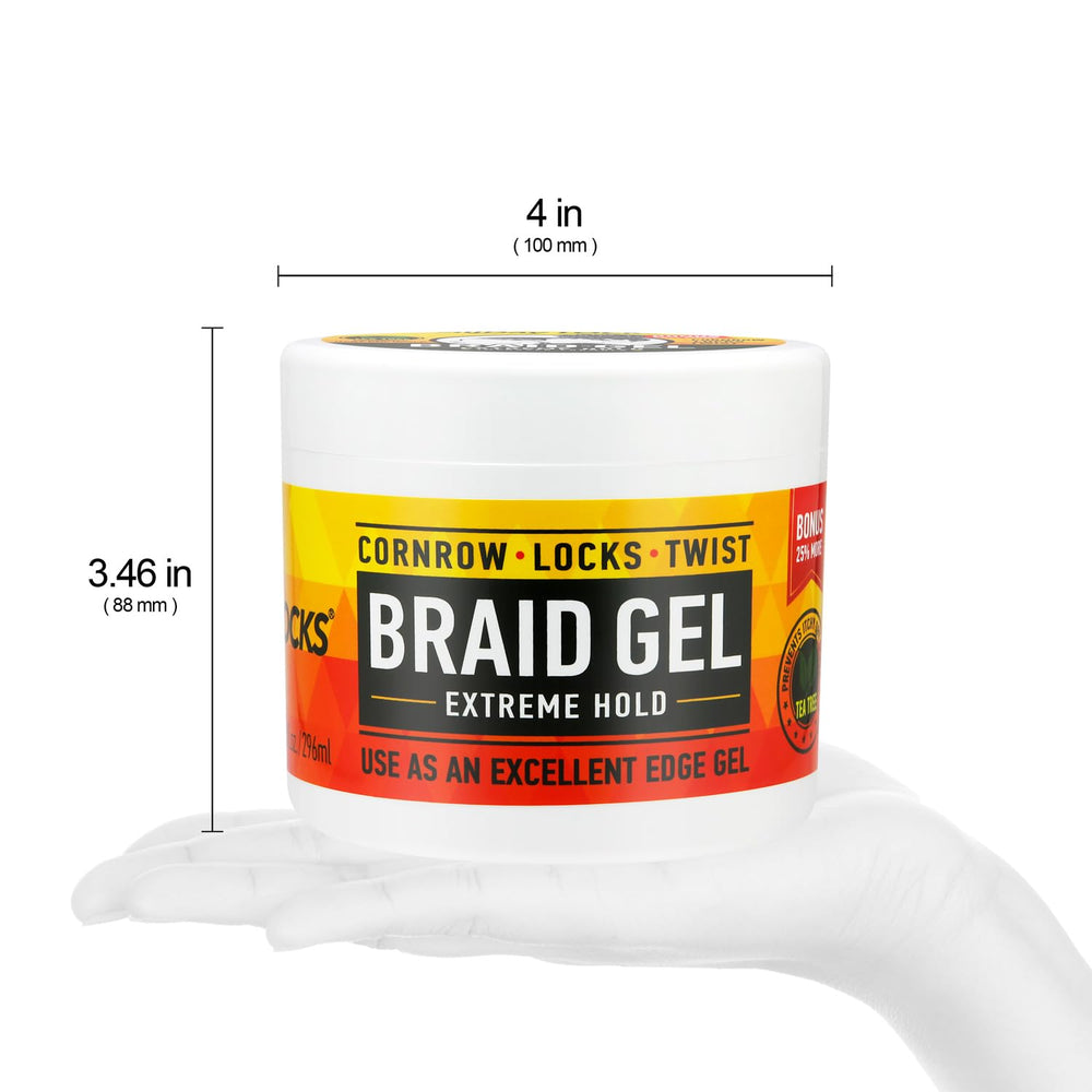 AllDay Locks Braid Gel pre-braiding application supports smoother sectioning