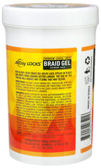 AllDay Locks Braid Gel styling braid scene highlights strong hold for braids and twists.