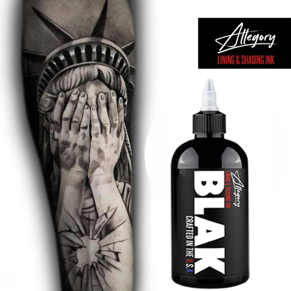 Allegory Blak ink agitator marble ensures thorough mixing and consistent pigment.