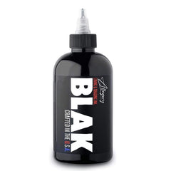 Allegory Blak ink bottle closeup shows rich pigment for precise lining and shading.