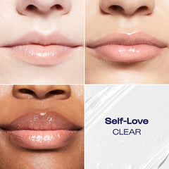 Aplicación suave de Lip Goals en labios para hidratación diaria.