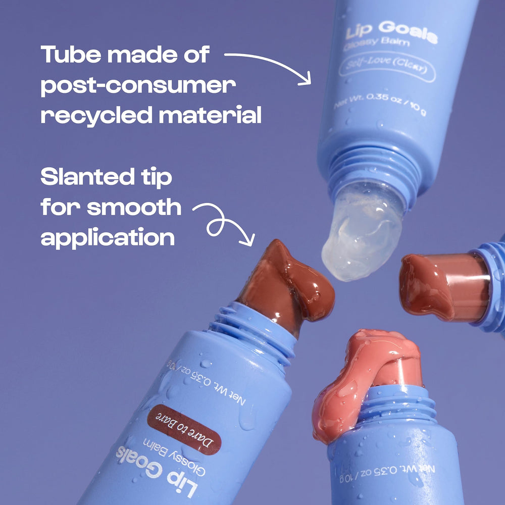 Envase compacto de Lip Goals, perfecto para viajar.