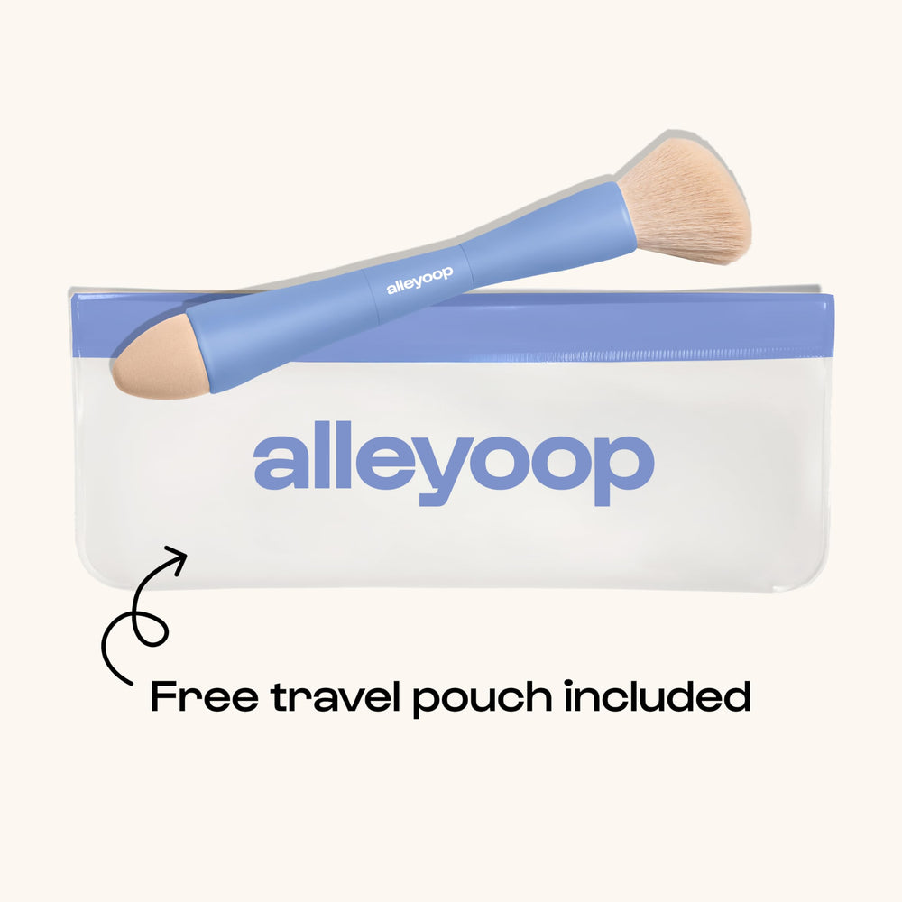 ALLEYOOP foundation brush perfect for liquid makeup for a seamless base.