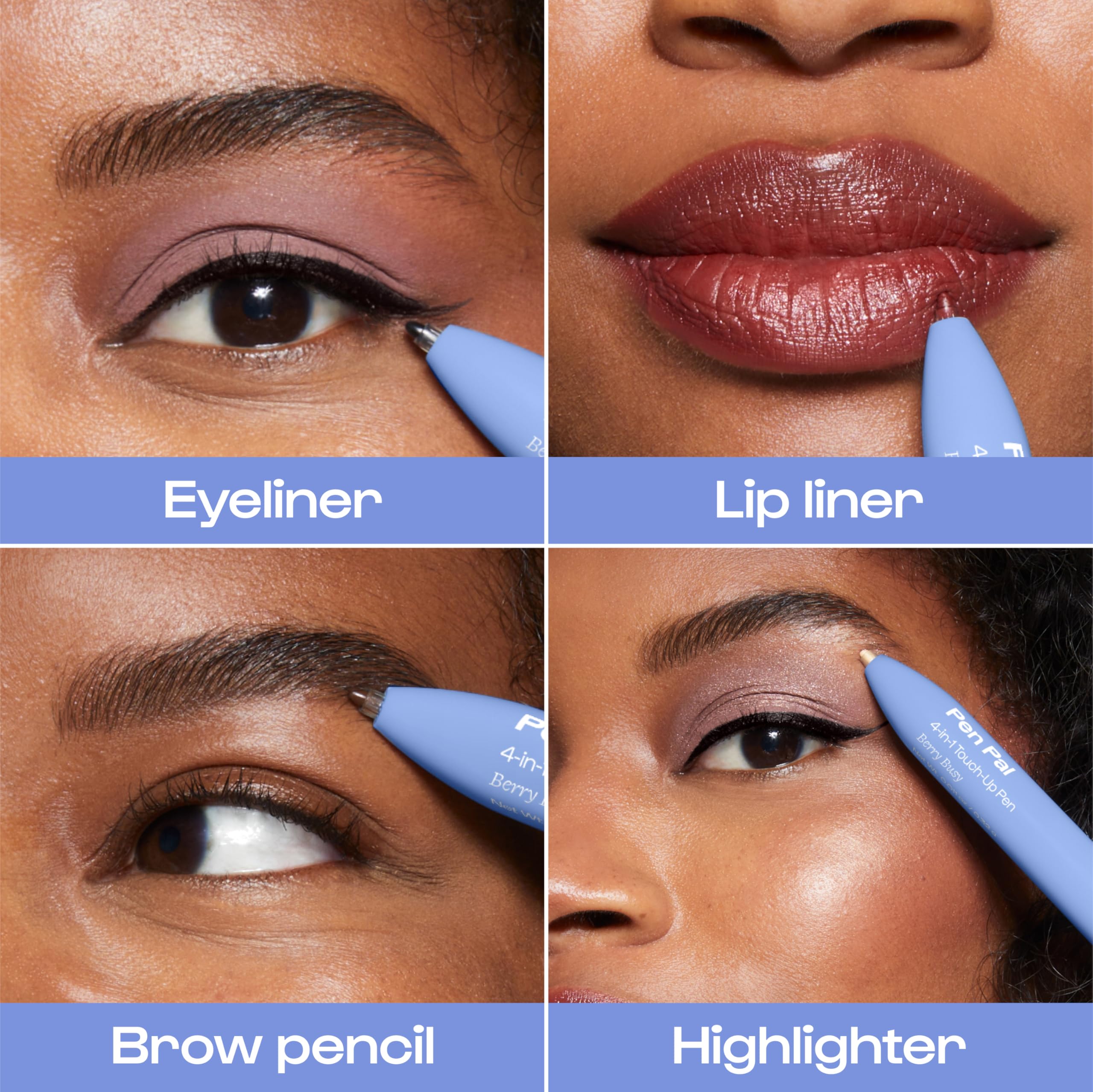 Iluminador facial ALLEYOOP Pen Pal 4-en-1 para resaltar pómulos con brillo natural