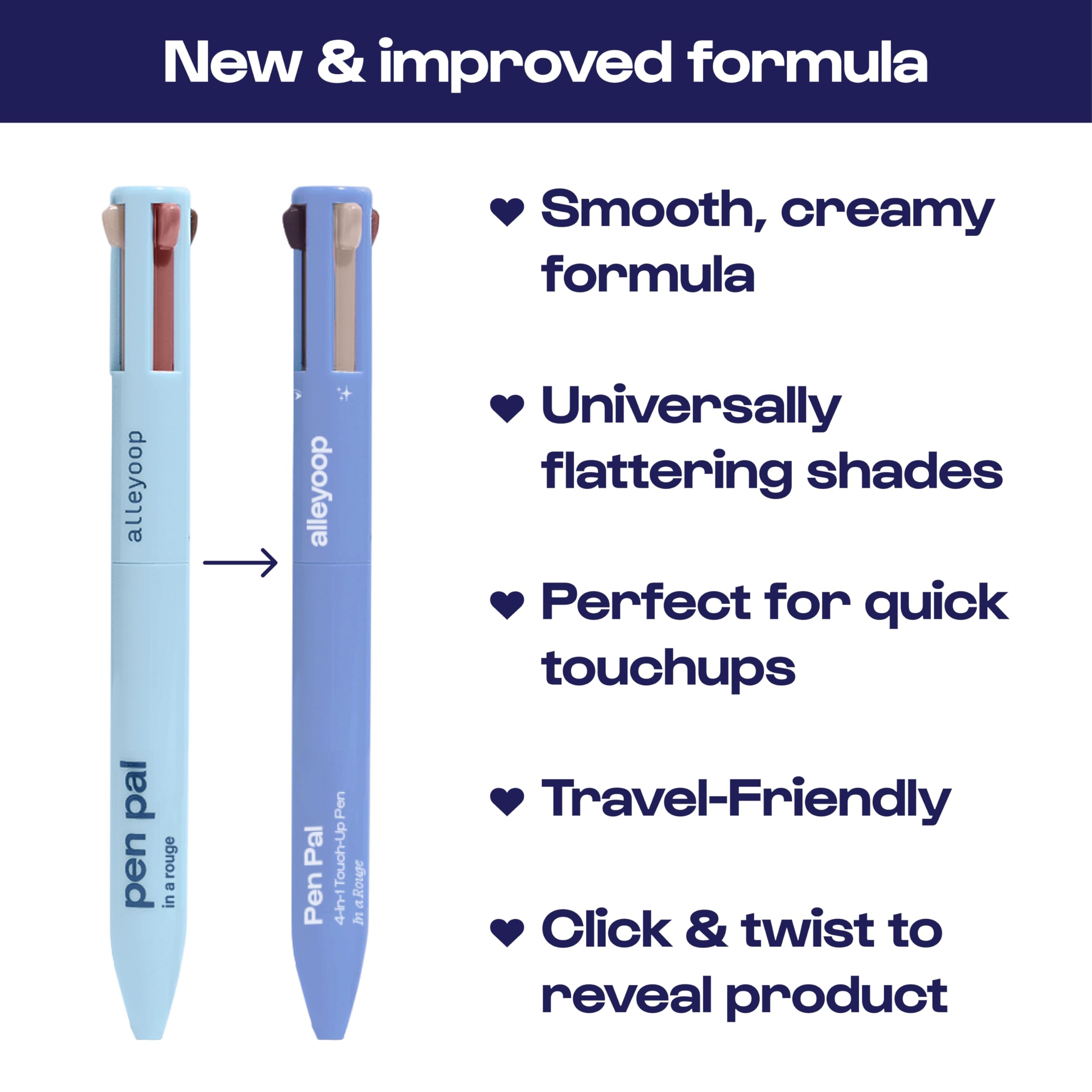 ALLEYOOP Pen Pal twist mechanism enables 4-in-1 use