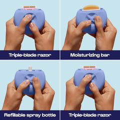 ALLEYOOP refillable blades close-up for economical, eco-friendly maintenance