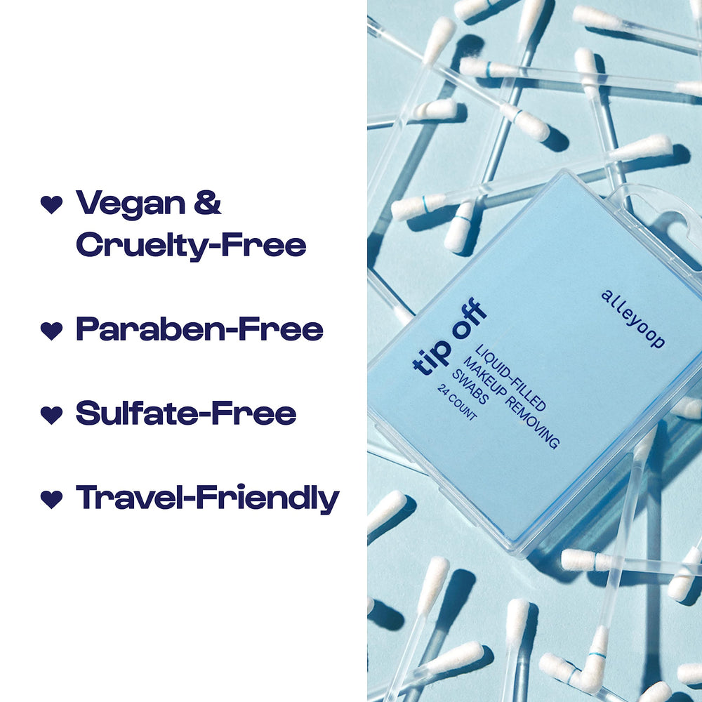 ALLEYOOP travel-pack TSA-friendly disposable swabs for on-the-go routines