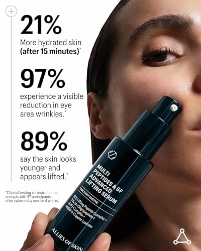 Allies of Skin bottle label details emphasize dermatologist-tested and clean formula