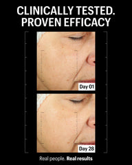 Allies of Skin serum on the face during application delivering refreshed, comfortable skin.