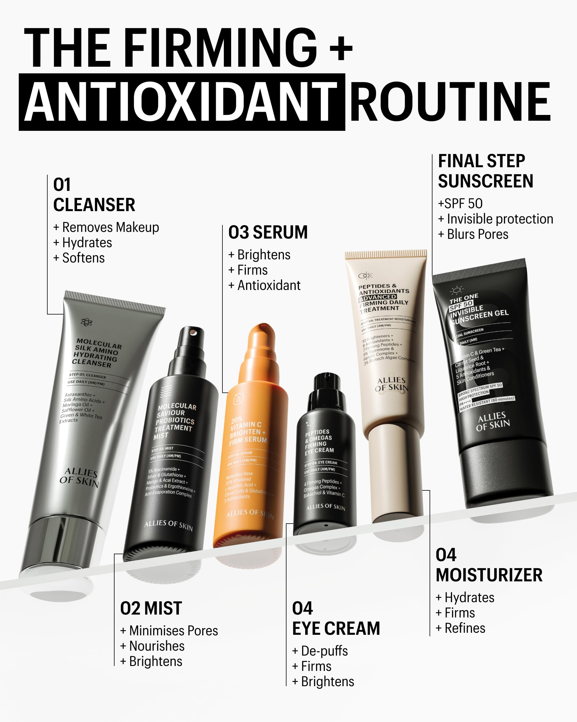 Allies of Skin cruelty-free dermatologist-tested packaging label signals safe use.