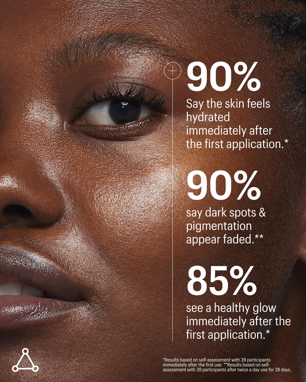 Allies of Skin damp skin application close-up shows smooth absorption.