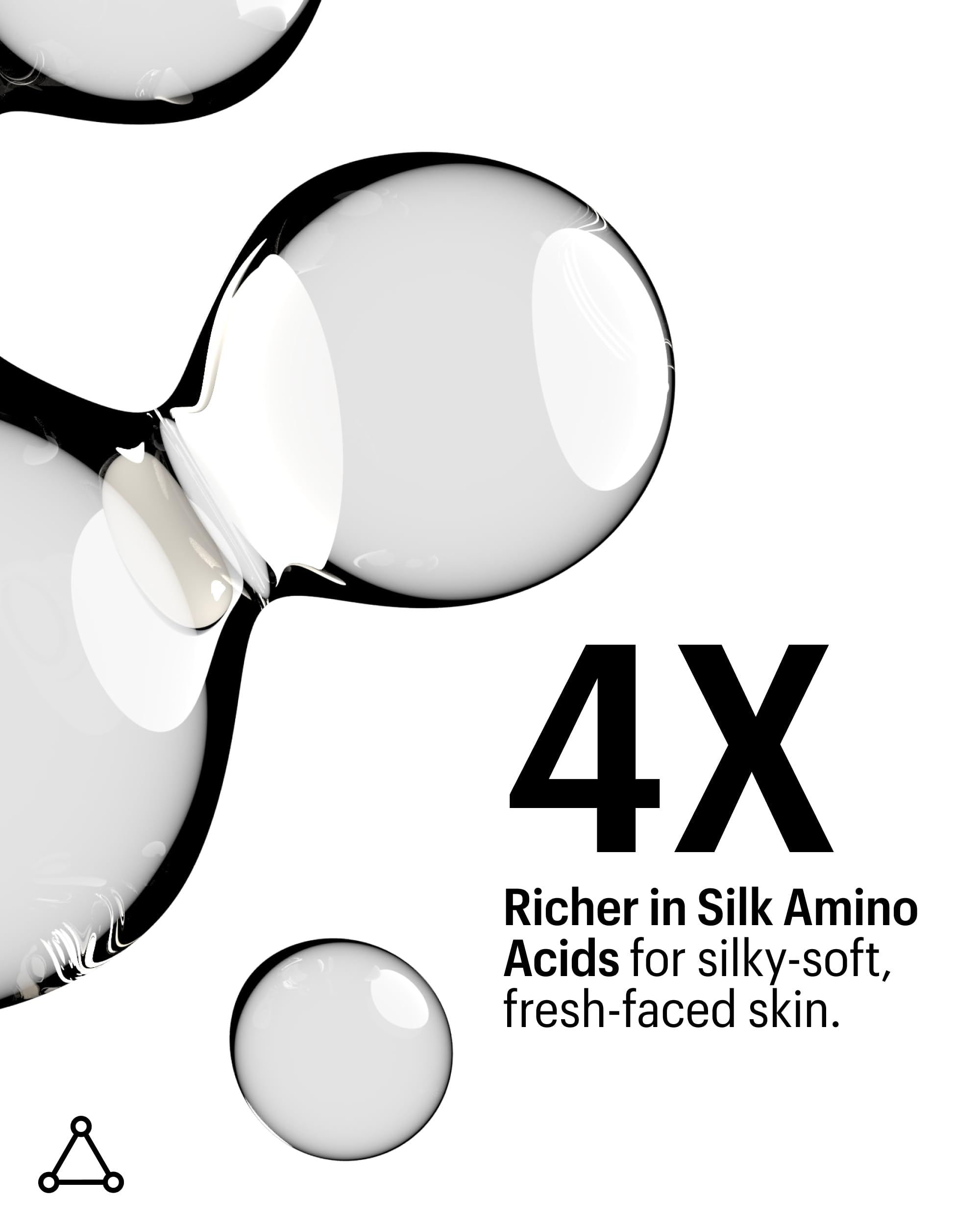 Allies of Skin Molecular Silk Amino Hydrating Cleanser moringa oil bottle visual