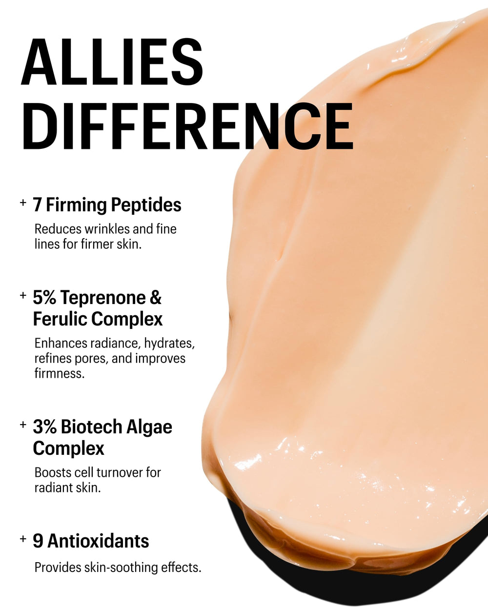 Allies of Skin application in routine shows quick absorption and comfort.