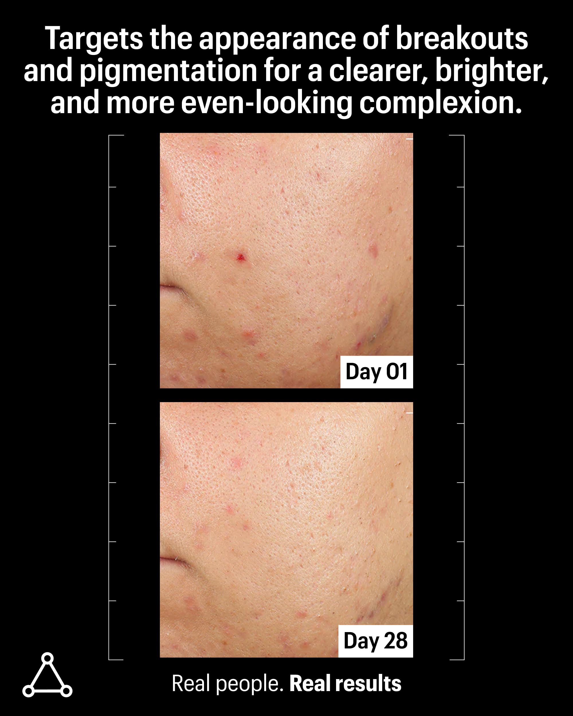 Allies of Skin serum texture closeup highlights creamy formula for exfoliation.