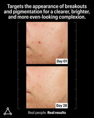 Allies of Skin serum texture closeup highlights creamy formula for exfoliation.