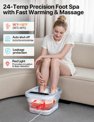 ALLJOY spa bubbles providing oxygen massage to feet for relaxation and circulation.