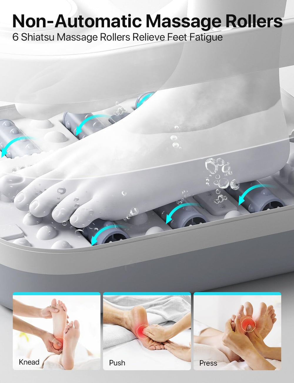 ALLJOY travel-ready foot spa suitable for trips and outdoor use.