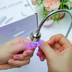 ALLKEM cordless nail lamp battery life supports long sessions without frequent recharges.