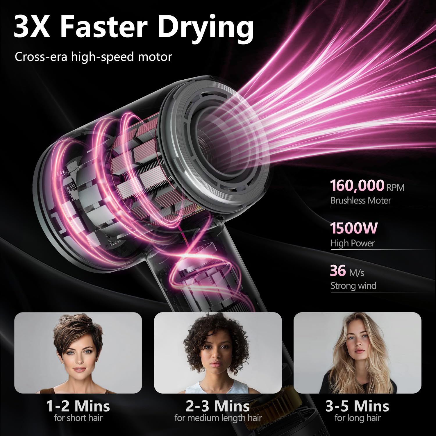 Alloom magnetic diffuser attached for even airflow and styling versatility.