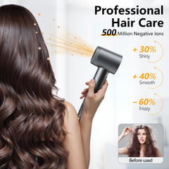 Alloom hair dryer nozzle close-up showing precise air flow and styling control
