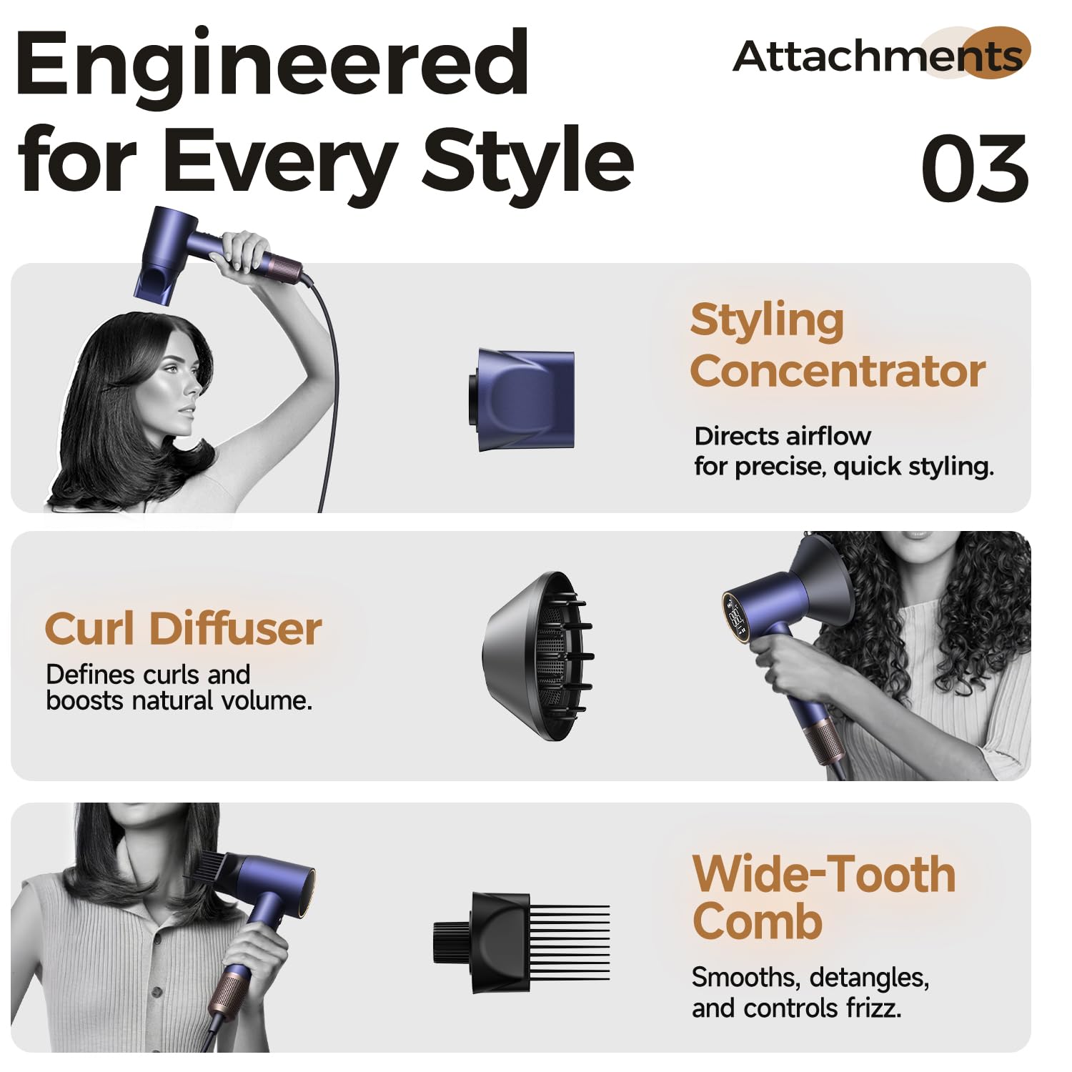Alloom Pro whisper-quiet operation keeps home styling peaceful