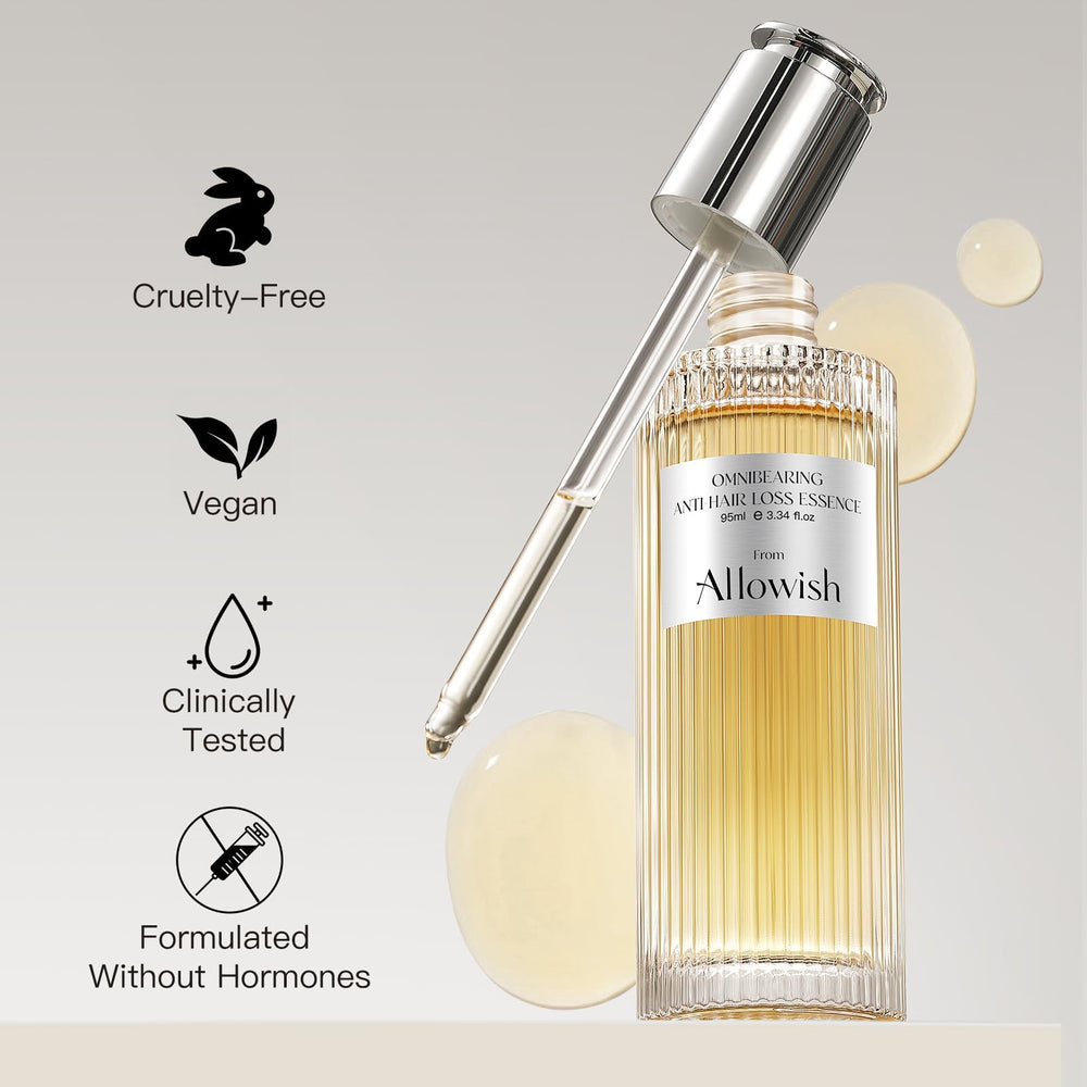 ALLOWISH Italy-made cruelty-free label signals ethical premium hair care.