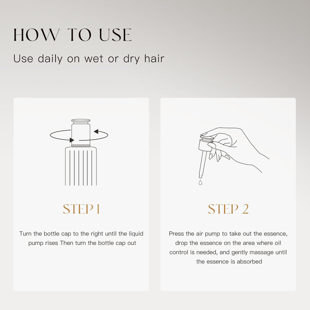 ALLOWISH scalp massage demonstrating daily nourishment for roots.