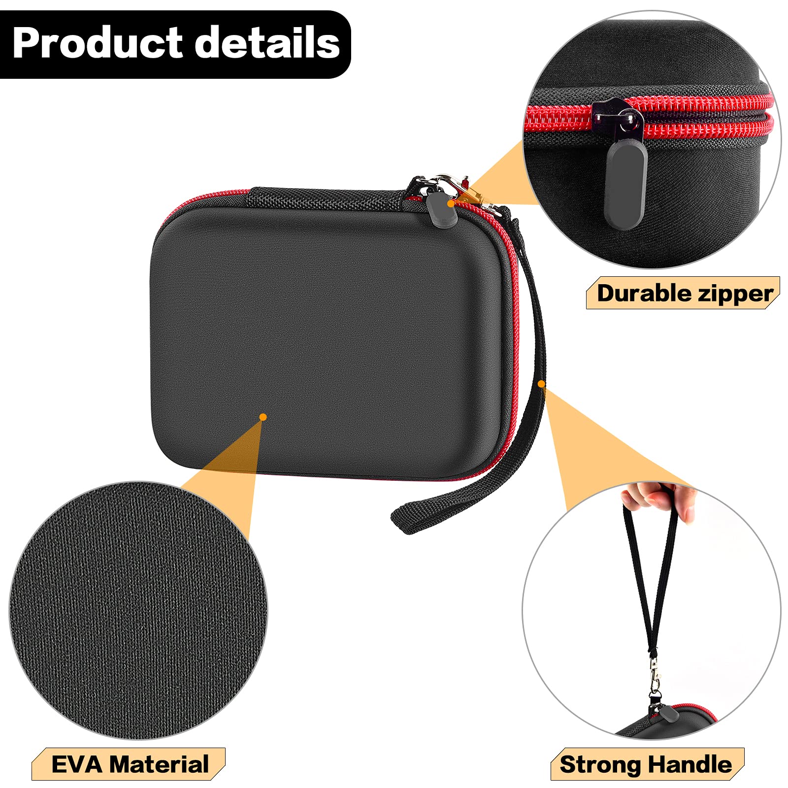 ALLPRIMO Wahl Peanut Case attachment pocket stores guards and combs securely.