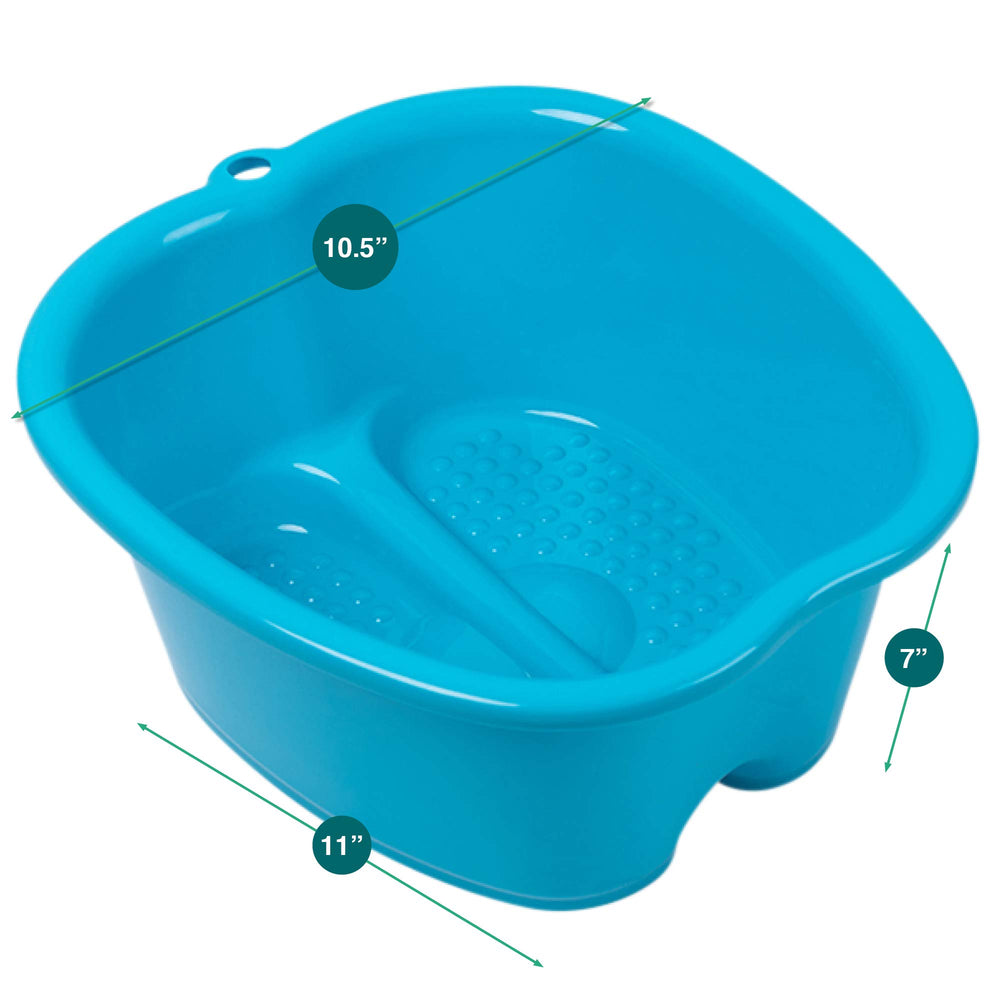 AllSett Health Foot Soaking Basin pedicure-setup demonstrates spa-ready prep at home.