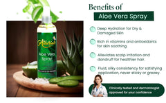 Allurials Aloe Vera Spray used on face for quick hydration and refresh.