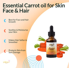 Allurials carrot seed oil dropper on skin showing lightweight hydration