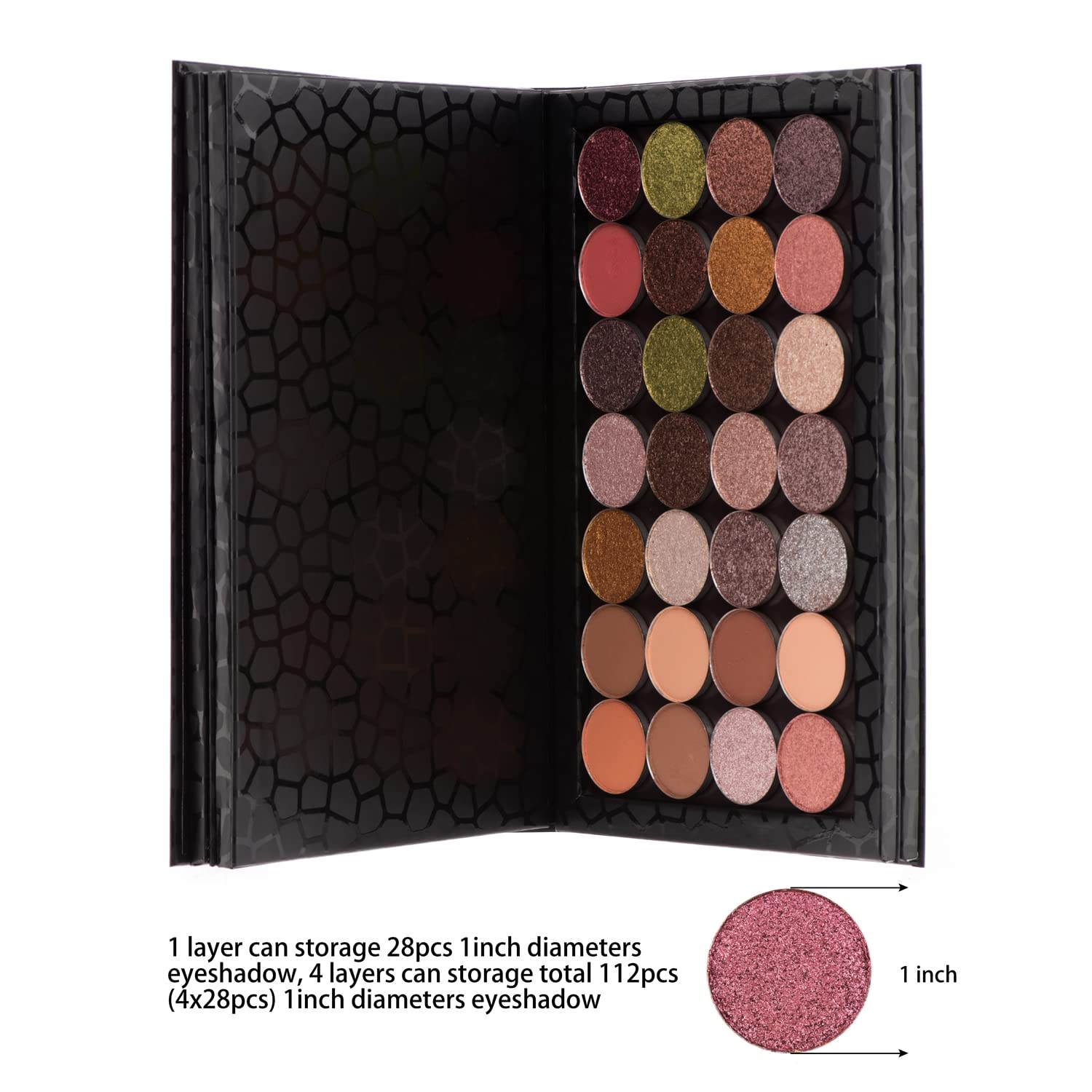 Allwon black-front palette close-up highlighting durable magnets