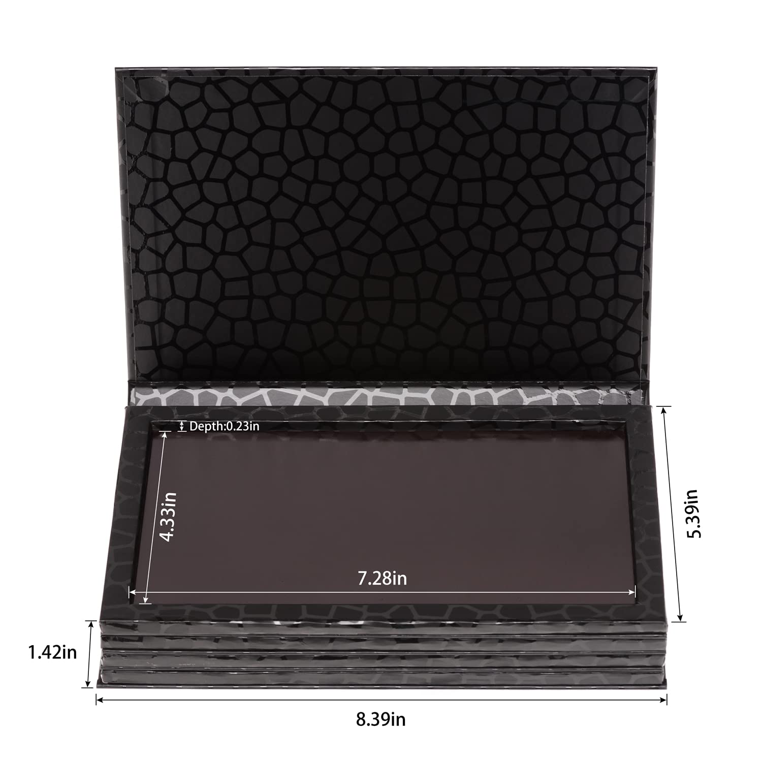 Allwon book-shaped magnetic palette layer 3 open for quick access to shades