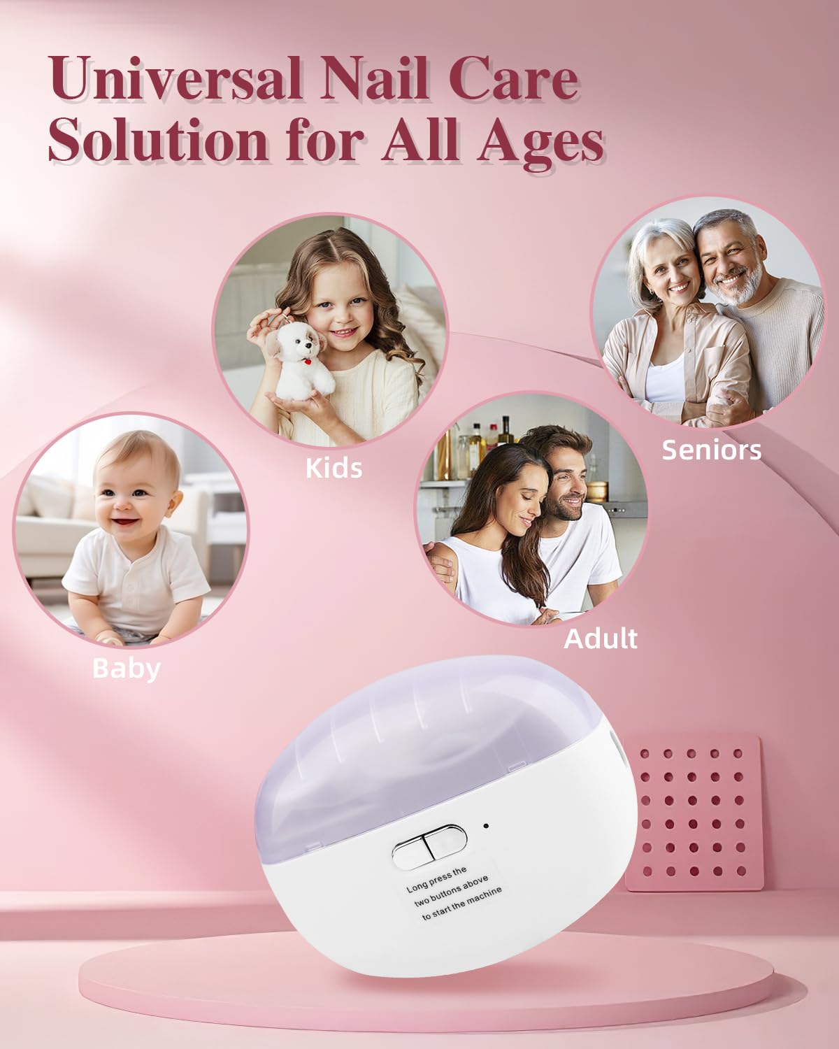 Allyplay 2025 upgraded electric nail clipper retail packaging presentation