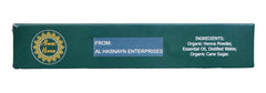 Almas henna cones deliver natural reddish-brown color with lasting shade.