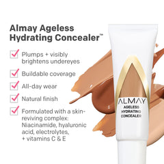 Almay Anti-Aging Concealer swatches in 005 Fair showing shade match