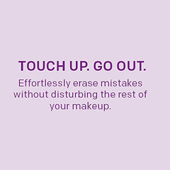 Almay sticks application close-up demonstrates precise eye makeup removal
