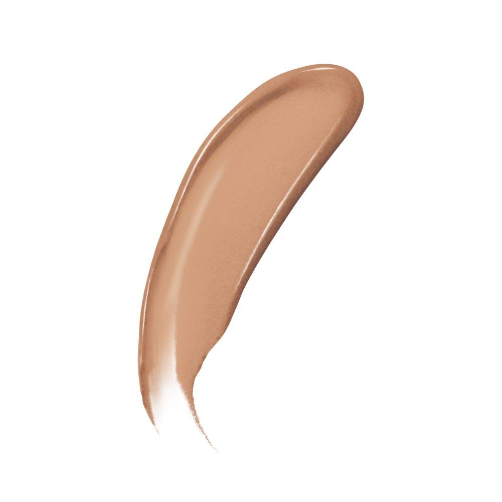 White-to-shade transforming cream blending into skin tone