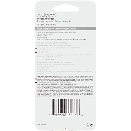Almay pressed powder soft-applicator-puff delivers gentle, precise powder application.