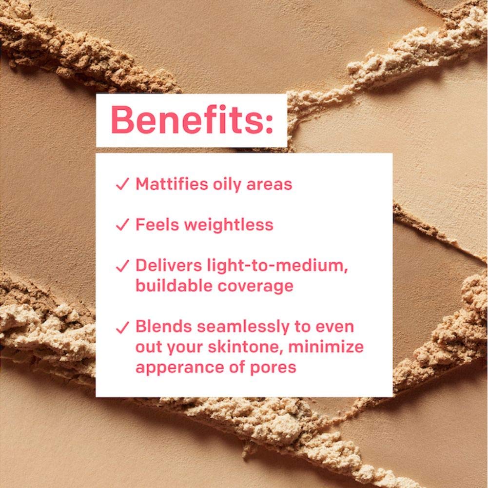 Almay setting powder weightless coverage for day-long wear.