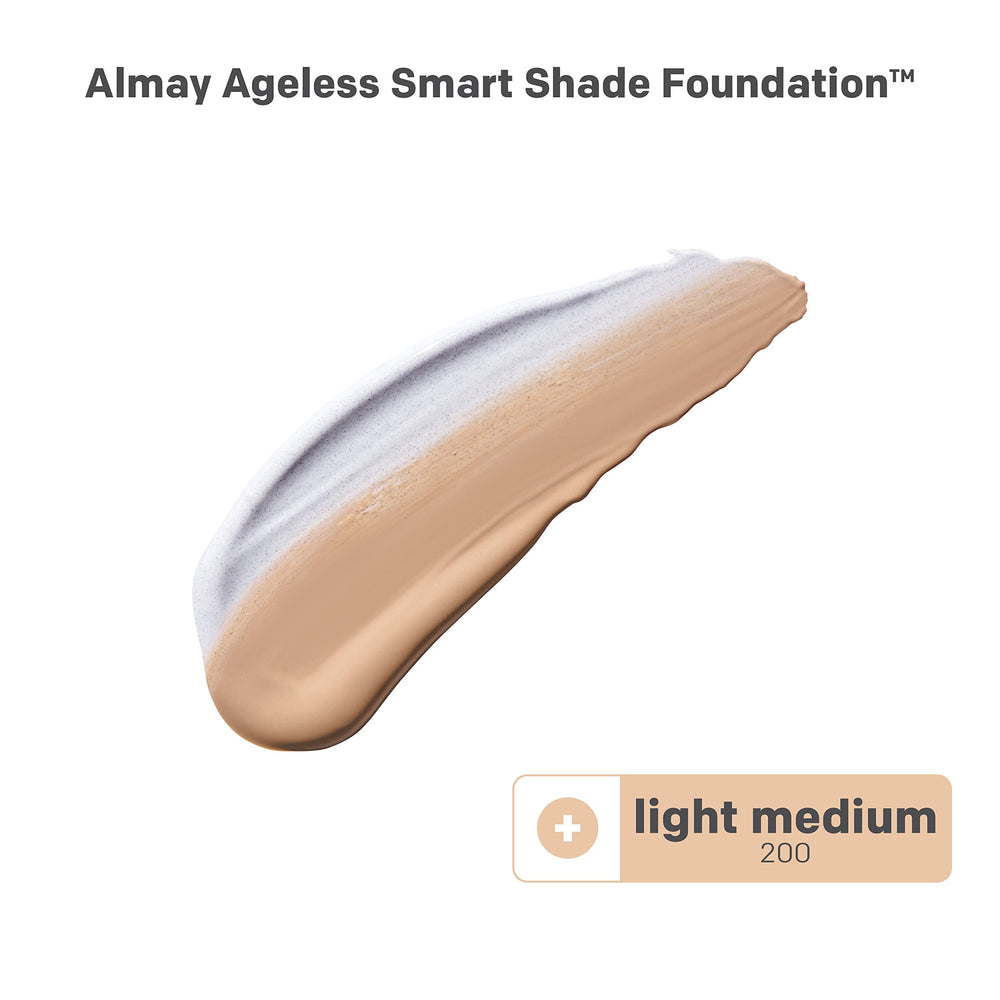 Almay Smart Shade Foundation cap detail highlights eco PCR cap for sustainable packaging