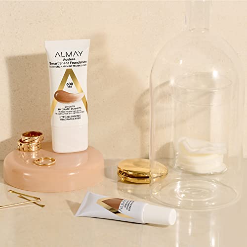 Almay Smart Shade Foundation recycled packaging symbols promote eco-friendly beauty