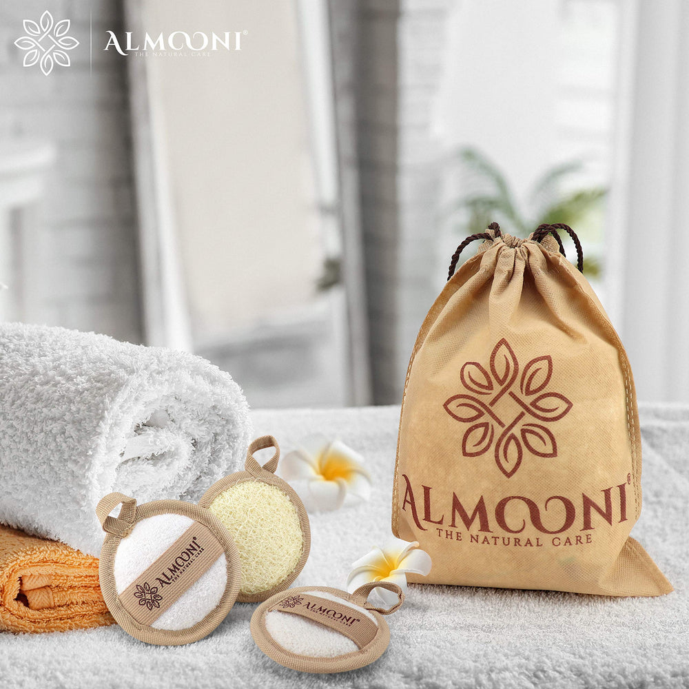 ALMOONI biodegradable gift packaging with drawstring pouch ideal for gifting