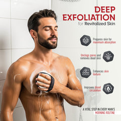 ALMOONI mens loofah durable quick-dry construction for everyday use.
