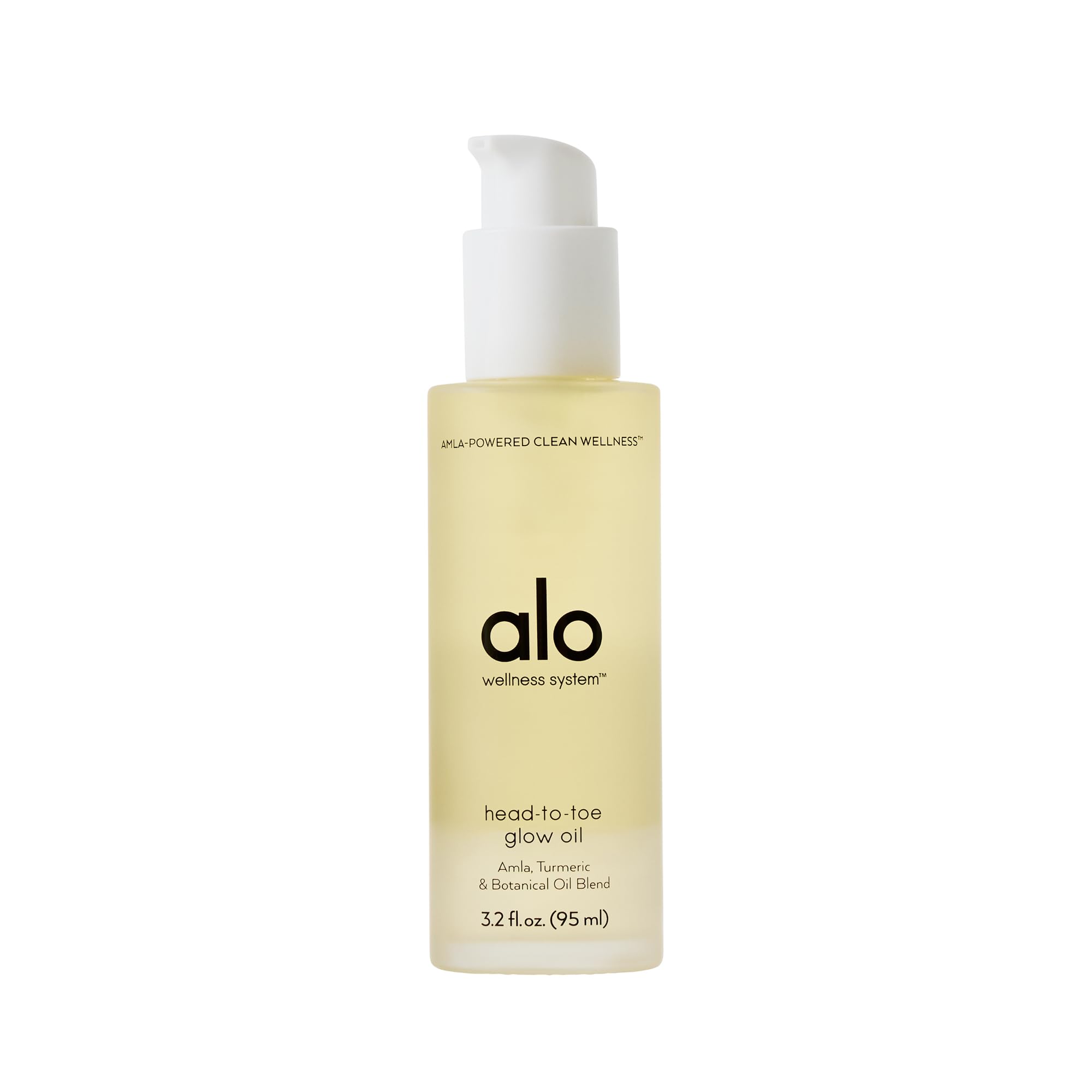 Alo Head-to-Toe Glow Oil bottle ready for radiant skin after shower
