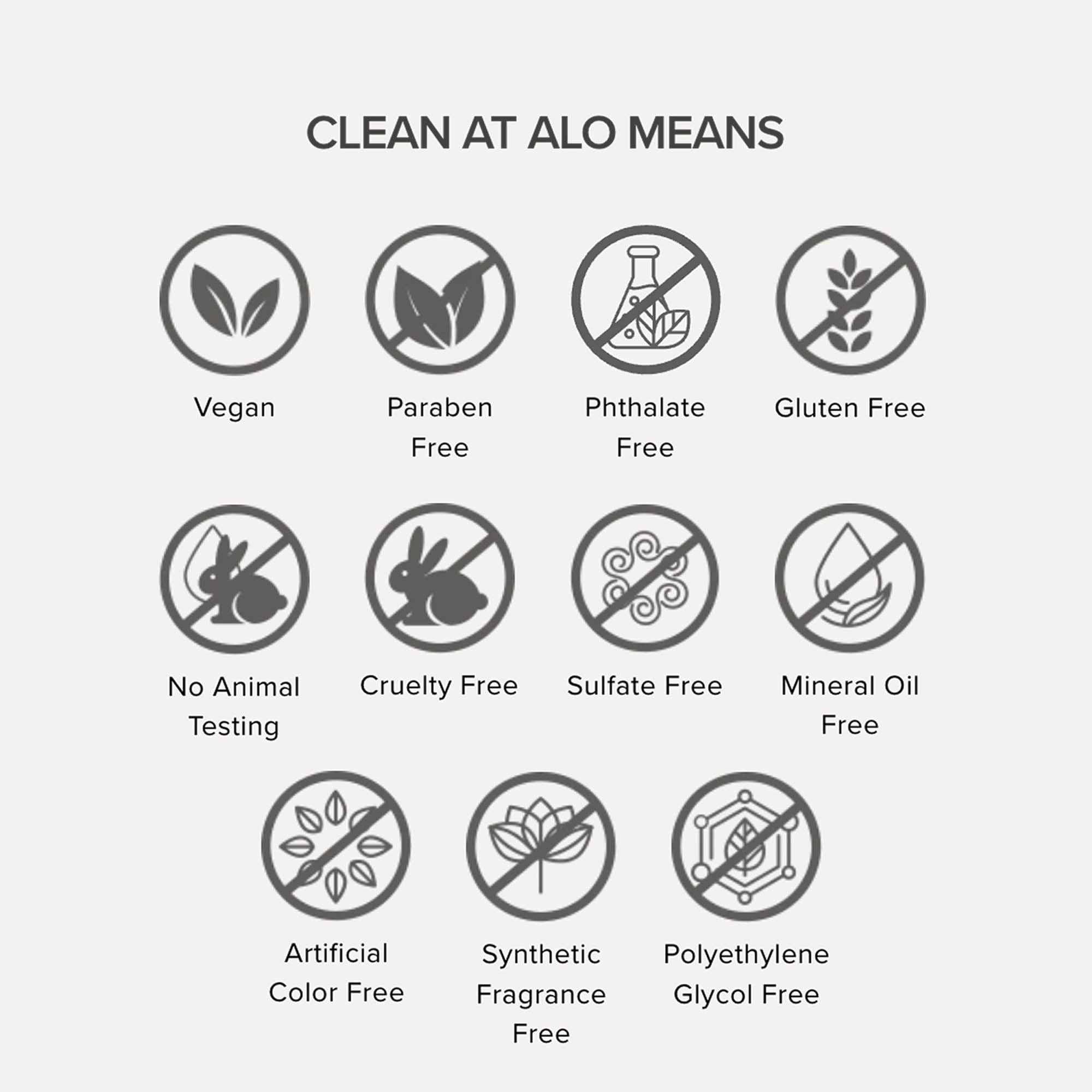 Alo Glow Oil packaging is vegan and recyclable for mindful routines