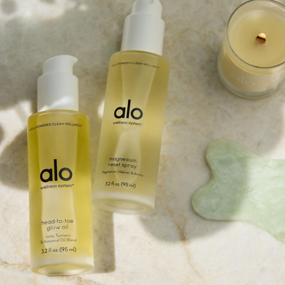 Alo Glow Oil texture glides on smoothly for fast absorption