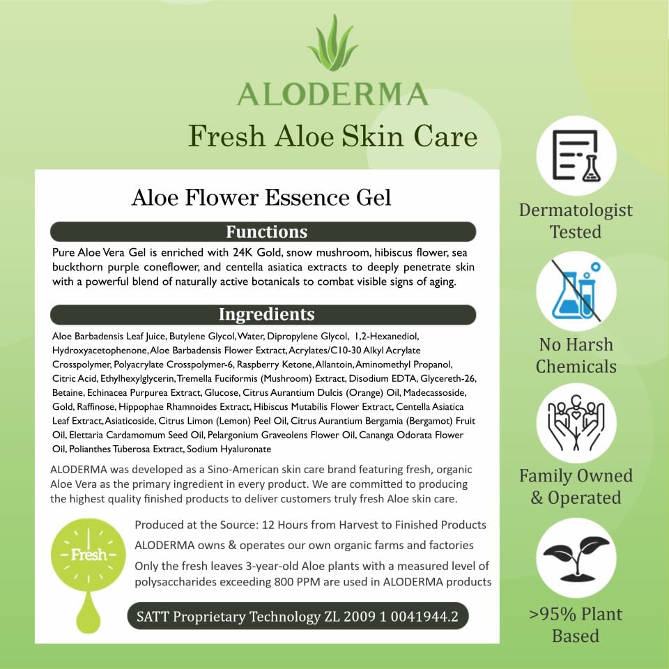 Aloderma allantoin soothing component for calm skin comfort
